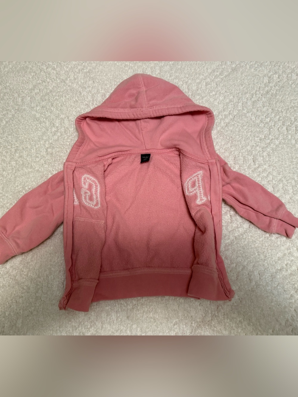 GAP Dusty Rose Hooded Zip Sweatshirt - Picture 3 of 5